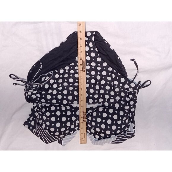 Swimsuit for all Women's  Polk Dottie On Side  Tie Bikini 2 Piece size 18 - Picture 5 of 9